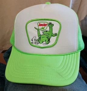 Sinclair Oil “Running Dino” Trucker Hat, Otto Snap Back Green - Picture 1 of 8