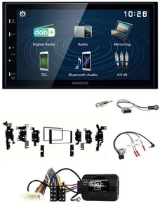 Kenwood 2DIN Bluetooth Lenkrad USB DAB Autoradio für Nissan Versa Tiida C11 2008 - Bild 1 von 10