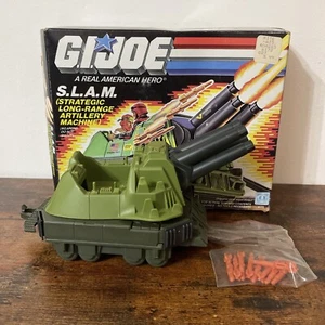 GI JOE 1987 SLAM Tank Strategic Long Range Artillery Machine w/ Box And Missles - Picture 1 of 11