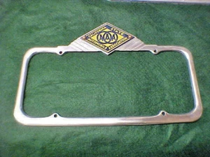 Kennzeichenrahmen AAA Kalifornien Aus Gussaluminium Mit Porzellanmedaille - Picture 1 of 6