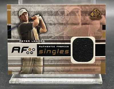 Peter Lonard Golf 2003 SP Authentic AF Singles Fabric Game Used Shirt - Image 1 of 2