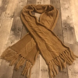 A’ Milano Knit Beige Scarf - Picture 1 of 3