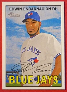 2016 Topps Heritage Edwin Encarnacion #292 (Blue Jays) NM+ - Picture 1 of 1