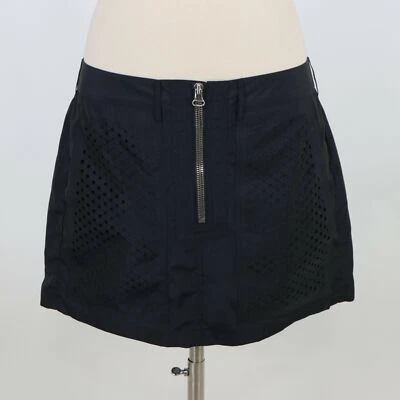 Minifalda Alexander Wang para mujer 8 negra corte láser cremallera fiesta club Foto 1 de 4