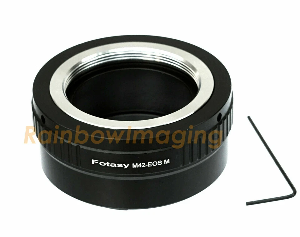 FOTASY Adjustable M42 42mm Lens to CANON EOS M EF-M Mirrorless Camera M2 M3 M10 Adapter