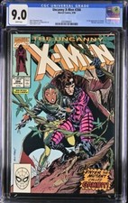 1990 Marvel Comics 8/90 Uncanny X-Men #266 1st Full Appearance of Gambit CGC 9.0