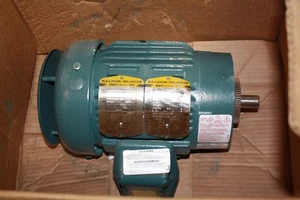 BALDOR VECP3581T-4 MOTOR 1HP 3PH 460VAC 1800RPM TEFC 143TC FRAME - Picture 1 of 5