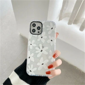 For iPhone 12 11 Pro Max XS XR 7 8 Cartoon Floral Phone Case Cute Cow shockproof - Picture 1 of 13