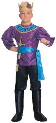 Rey Medieval Renacimiento Feria Vestido Elegante Halloween De Lujo Disfraz para Niño Foto 1 de 2