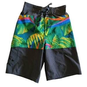 First Wave Swim Trunks Bathing Suit Multicolor Lined Youth Boys Size 8 EUC - Picture 1 of 12