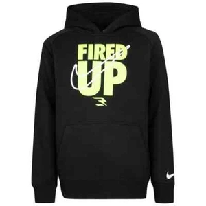 Brand new size 5 boy's Nike 3Brand by Russell Wilson Fired Up black hoodie - Picture 1 of 4
