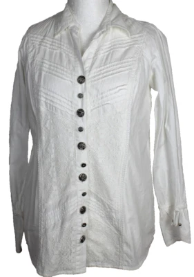 C.a.r.o. long Bluse mit Spitzen-Einsätze Damen Gr.M (38/40),sehr guter Zustand - Bild 1 von 4