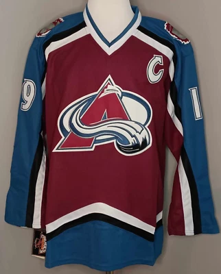 Joe Sakic Colorado Avalanche Burgundy "1999-2007 Throwback" CCM NHL Jersey - Image 1 of 2