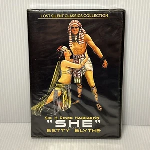 H. Rider Haggard’s SHE (DVD, 1925, B&W Silent) Betty Blythe, RARE HTF ~ NEW - Picture 1 of 5