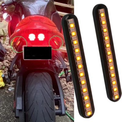 Barra de luz de señal de giro de freno trasero de motocicleta 24 LED para Buell 1125R 1125CR Foto 1 de 4