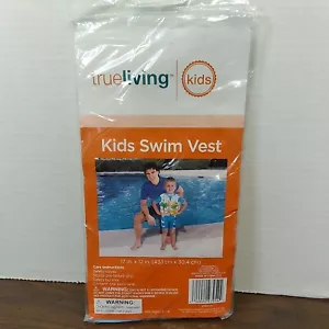 True Living KIDS Sturdy Vinyl Inflatable SWIM VEST! 17" x 12"! Ages 3-6 - Picture 1 of 5