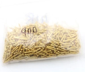 LOTE 900 Tornillos de Guitarra Dorados de Acero de 2,5 mm x 15 mm para Herrajes, Cordales, etc. - Imagen 1 de 2
