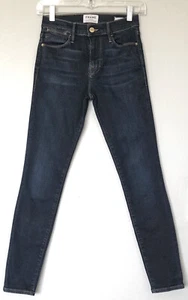 Frame Denim Le High Skinny Jeans in Edgware (Dark wash) Size 26 - Picture 1 of 8