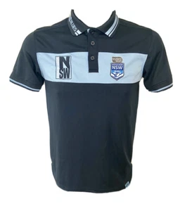 NSW Blues State Of Origin Supporter Size S Mens Classic Polo Shirt T-shirt - Picture 1 of 8