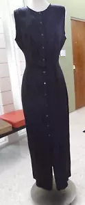DEMETRA Cocktailkleid schwarz ärmellos Gr. 44 Made in Italy leicht getragen - Bild 1 von 10