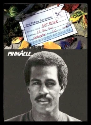 1991 Pinnacle #411 Art Monk Washington Redskins - Image 1 of 2