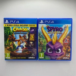Crash N Sane Trilogy & Spyro Reignited Bundle PS4 (PlayStation 4) - Foto 1 di 5