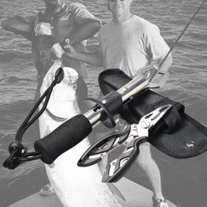 Fishing Pliers Set Scissors Line Cutter Split Ring Hook Remover Fishing Tool - Picture 1 of 9