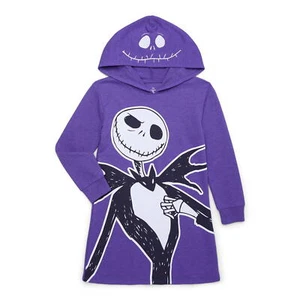 Nightmare Before Christmas Halloween Cosplay Hoodie Dress Purple XS - Picture 1 of 4