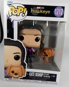 Funko Pop! #1212 Marvel Studios Hawkeye Kate Bishop with Lucky Pizza Dog 2021 - Picture 1 of 5