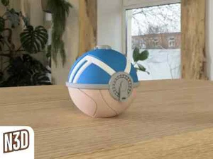 Hisui Federball - Pokeball im Maßstab 1:1, 3D Druck, Pokemon, Gaming - Picture 1 of 1