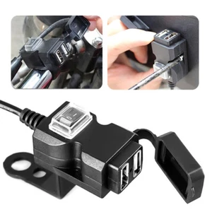 Prise adaptateur secteur chargeur moto double port USB - Photo 1 sur 14