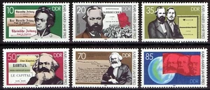 DDR GDR 1983 - Satz Karl Marx 100. Todestag Mi 22783-2788 MNH ** postfrisch - Bild 1 von 1