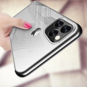 Crystal Clear Cover Ultra thin Hard Back Case For iPhone 15 Pro Max 14 13 12 11 - Picture 1 of 9