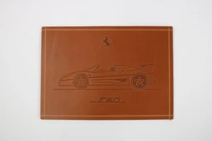 Ferrari F50 Schedoni 1995-97 tablero conmemorativo tallado en cuero - Imagen 1 de 8