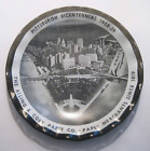 City of Pittsburg PA Bicentennial Dish Souvenir Glass 1758 - 1958 Alling Paper