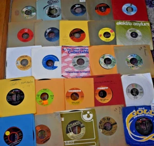 Lot of 25 Classic Rock 45's 1960's,70's,80's - Picture 1 of 15