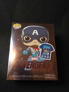  Captain America Funko Pop Comic Con Exclusive With XS T Shirt - Picture 1 of 3