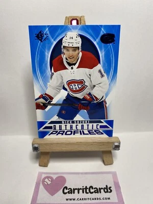 NICK SUZUKI 2020-21 Upper Deck SP Hockey Authentic Profiles BLUE #AP-10 Montreal - Image 1 of 4