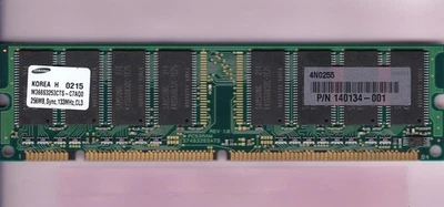 256MB PC-133 SAMSUNG M366S325CTS-C7AQ0 COMPAQ 140134-001 Memory STICK PC133 SDR - Image 1 of 2