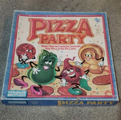 Vintage Pizza Party Board Game 1986 Parker Brothers COMPLETE Kids Matching Game - Image 1 of 3