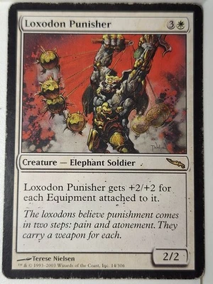 Loxodon Punisher - Mirrodin - Magic the Gathering MTG Nice! - Image 1 of 3