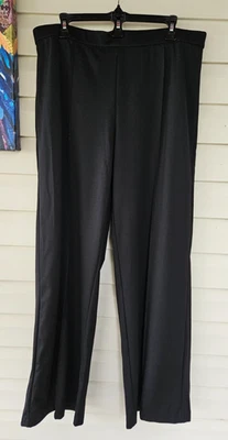 Pantalones Isaac Mizrahi Black Elements 24/7 tejido elástico ~ XL ~ NUEVOS Foto 1 de 4