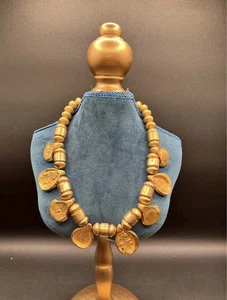 Atemberaubendes goldfarbenes Kenneth Lane ägyptisches Revival Stück klobig - Bild 1 von 7