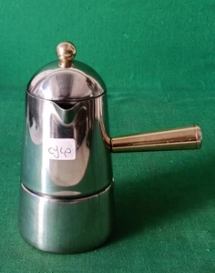 CAFFETTIERA LAVAZZA CARMENCITA SERIE ORO 3/4 TAZZE INOX 18/10 VINTAGE. CY40 - Picture 1 of 9