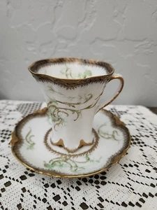 Vintage Haviland Co. Limoges Gold Trim Tea Cup H. F. Vollmer Los Angeles Ca - Picture 1 of 9