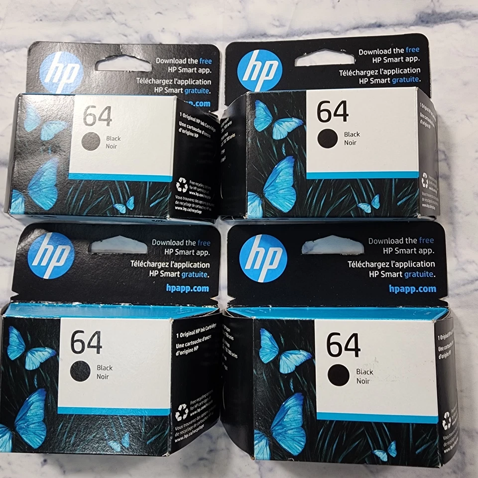 HP N9J90AN (64) Black Ink Cartridge Genuine OEM Original *