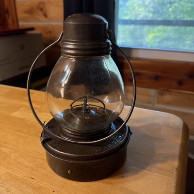 Linterna de ferrocarril globo eléctrico Supreme, Warsaw NY Embery MFG Co. Foto 1 de 4