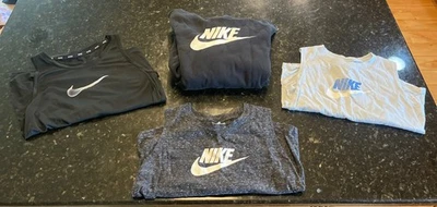 Lot Of 4 Girls Youth Nike Tank Tops And Sweatshirt Size L - Image 1 of 4