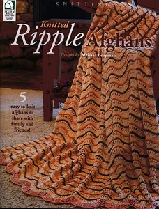 Knitted Ripple Afghans Easy Gifts to Knit & Share Designs Knitting Pattern Book - Picture 1 of 7