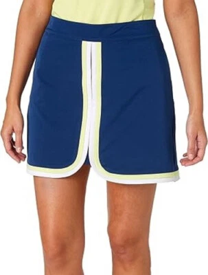 NEW LADY HAGEN COLORBLOCK GOLF SKORT SZ 2 NAVY BLUE YELLOW NWT $60 - Image 1 of 4